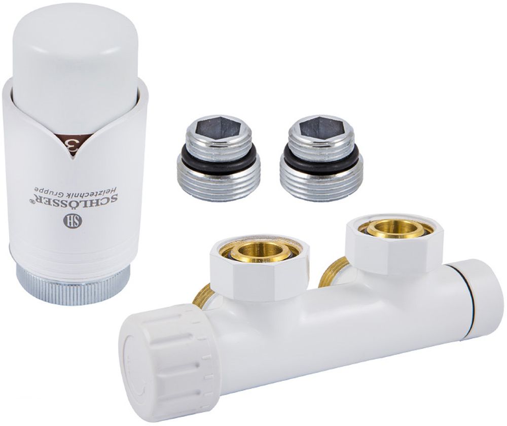 Schlosser kit de conectare alb 612100003