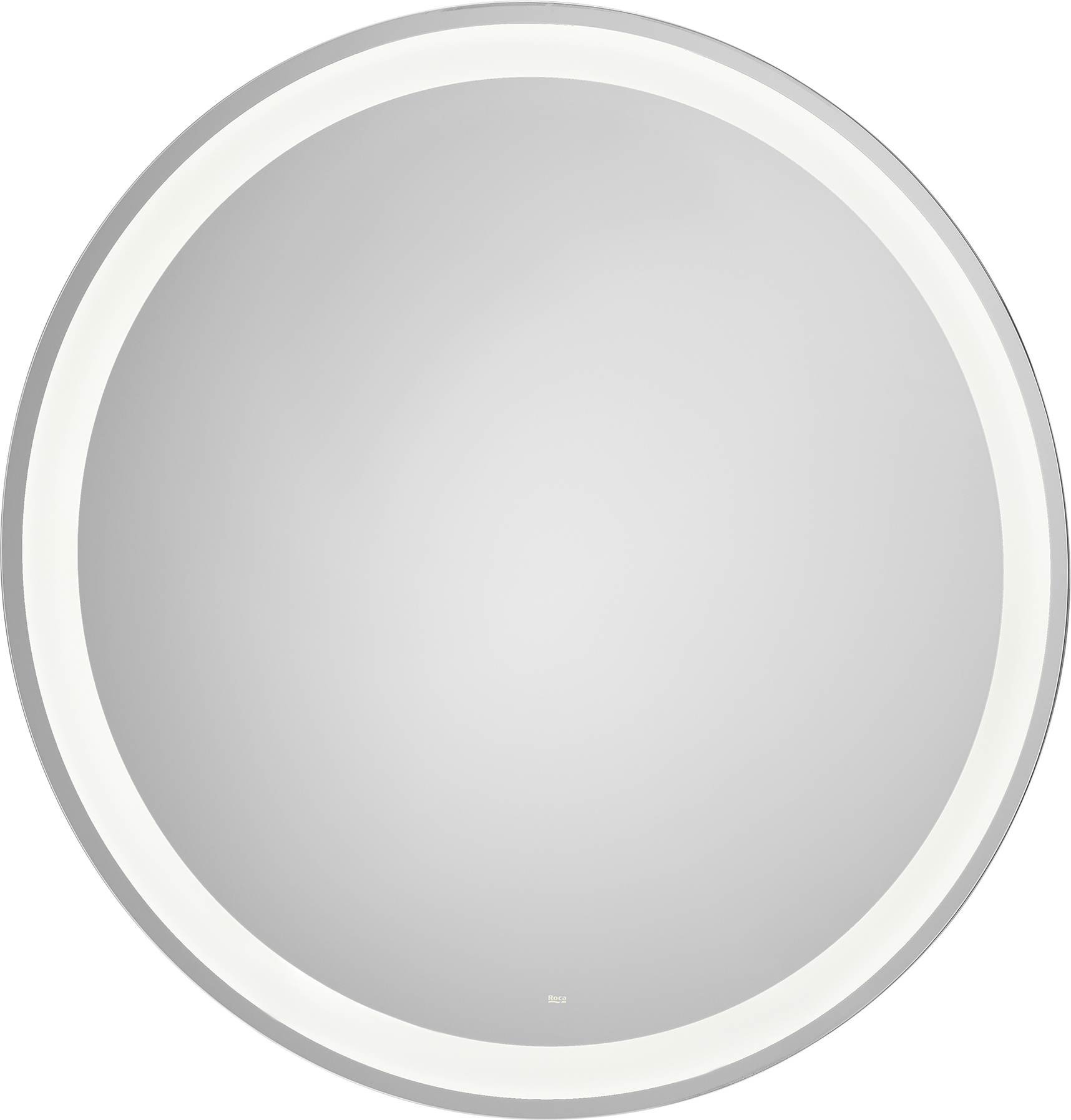 Roca Iridia oglindă 80x80 cm rotund cu iluminare cu covoraș de încălzire argint A812337000