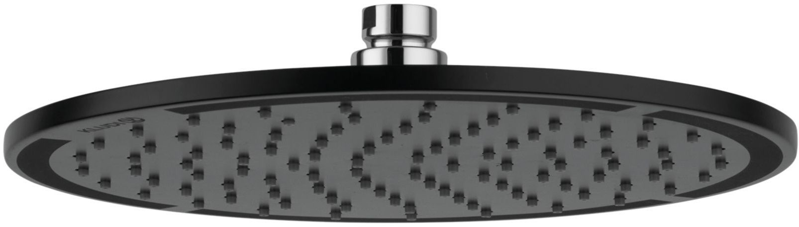 Kludi A-QA cap de duș 25x25 cm rotund negru 6432587-00
