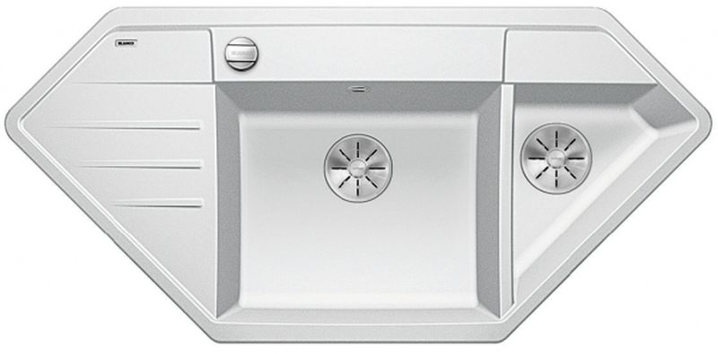 Blanco Lexa 9 E chiuvetă din granit 107x51 cm alb 524994
