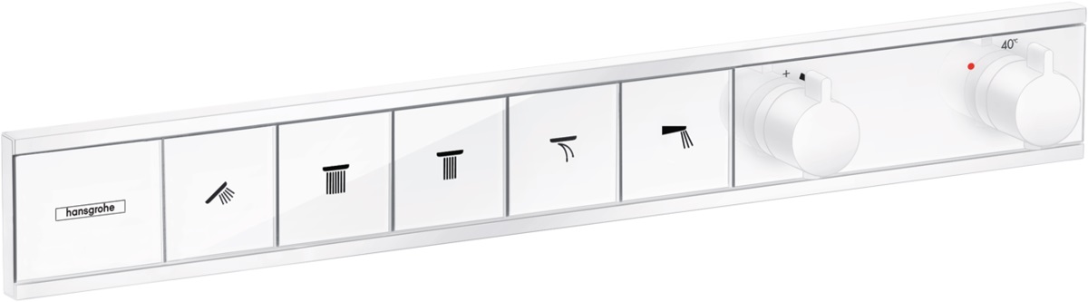 Hansgrohe RainSelect baterie cadă-duș ascuns da alb 15384700