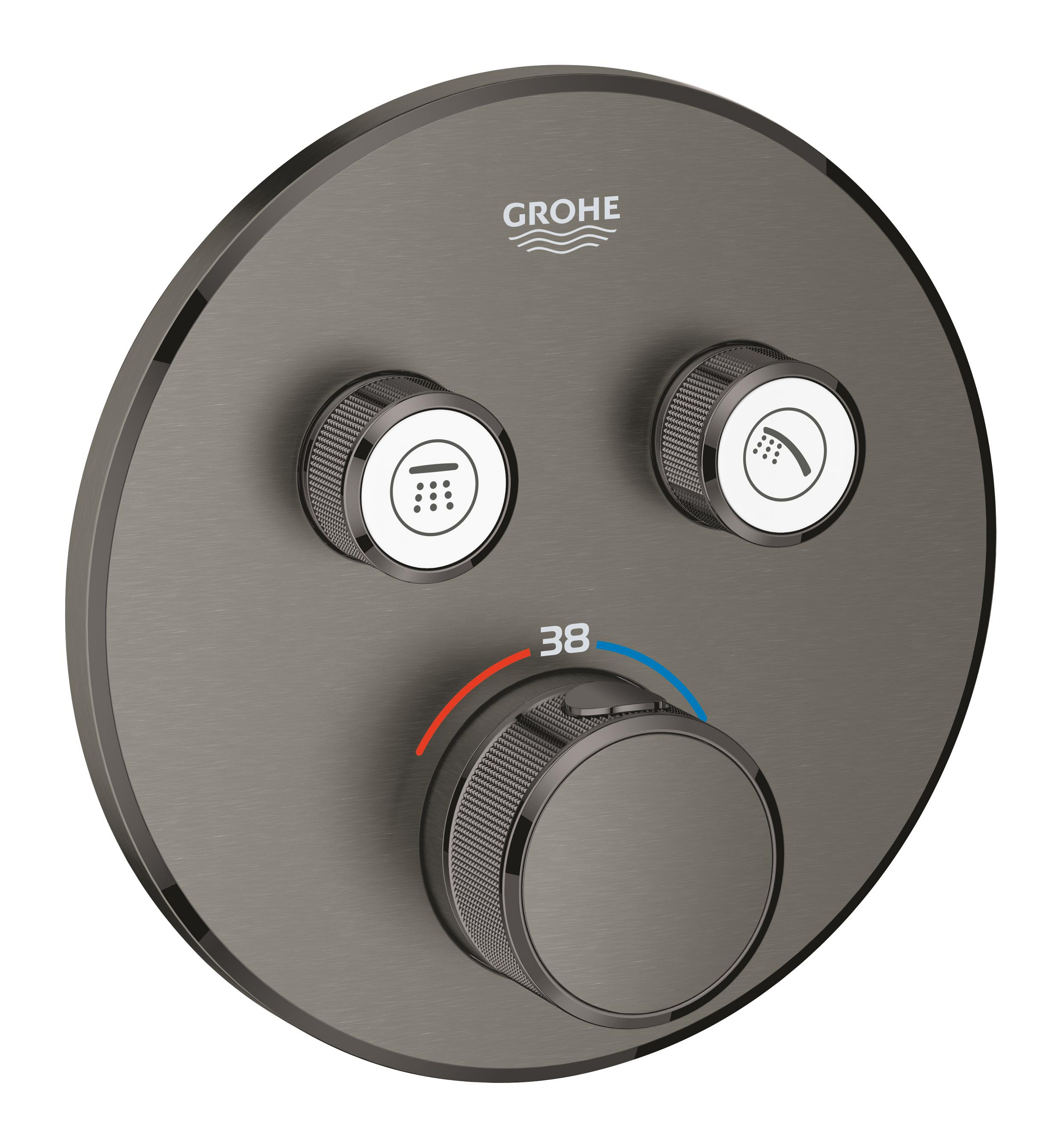Grohe Grohtherm SmartControl baterie cadă-duș ascuns cu termostat Brushed Hard Graphite 29119AL0