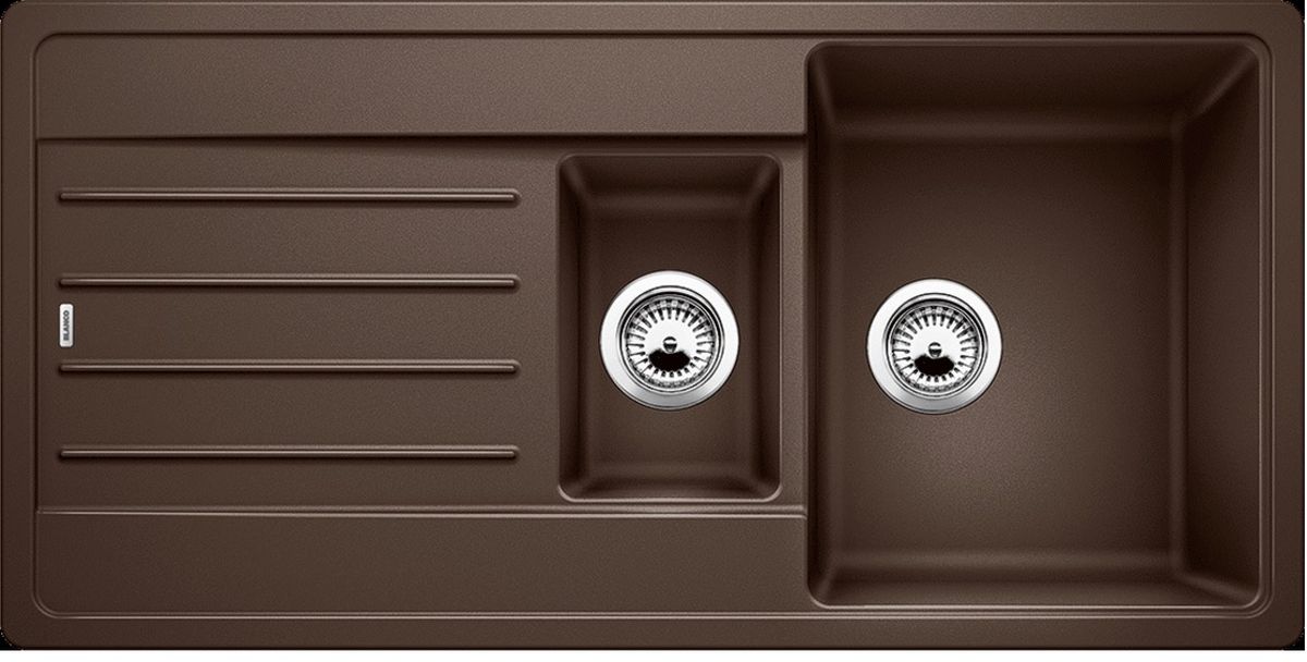 Blanco Legra 6 S chiuvetă din granit 100x50 cm maro 522212