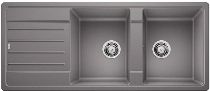 Blanco Legra 8 S chiuvetă din granit 116x50 cm gri/grafit/onix 523164