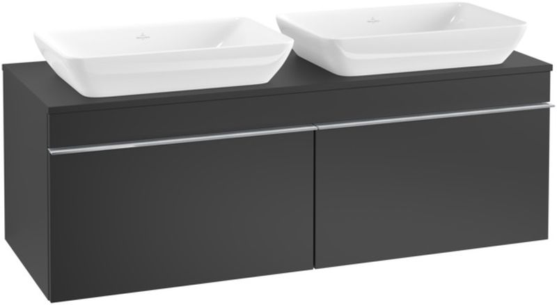 Villeroy & Boch Venticello dulap 125.7x50.2x43.6 cm dulap atârnat sub chiuvetă negru A94901PD