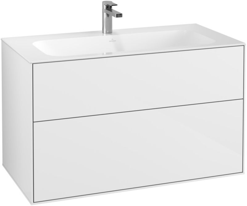 Villeroy & Boch Finion dulap 99.6x49.8x59.1 cm sub chiuveta pe perete alb F02000GF