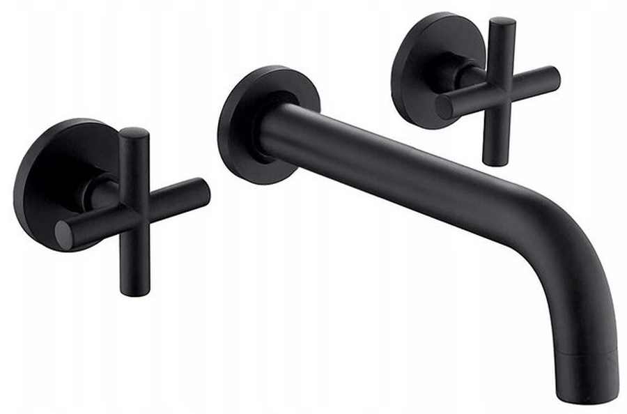 Rea Exit baterie lavoar ascuns negru REA-B8000