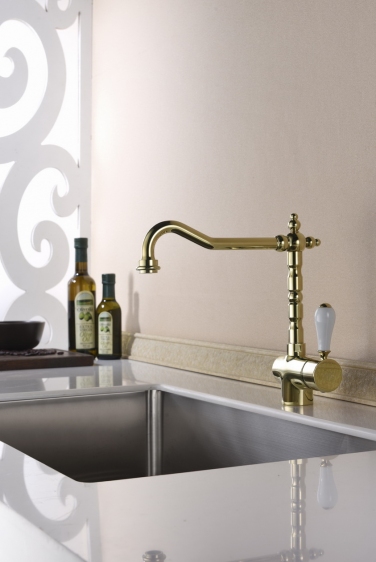 Blue Water Sycylia baterie bucătărie pe picior aur/aur vechi 5901730615630