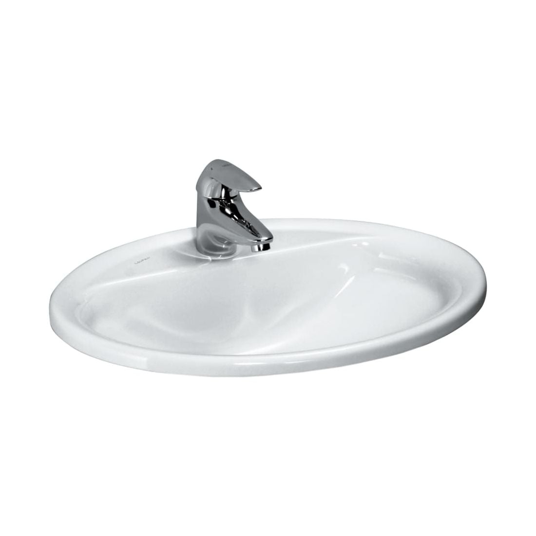 Laufen Pro B lavoar 56x44 cm ovale încastrat alb luciu H8139510001041