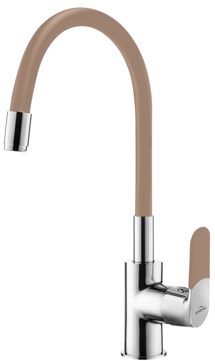 Invena Joga baterie bucătărie pe picior crom-bej BZ-32-L03