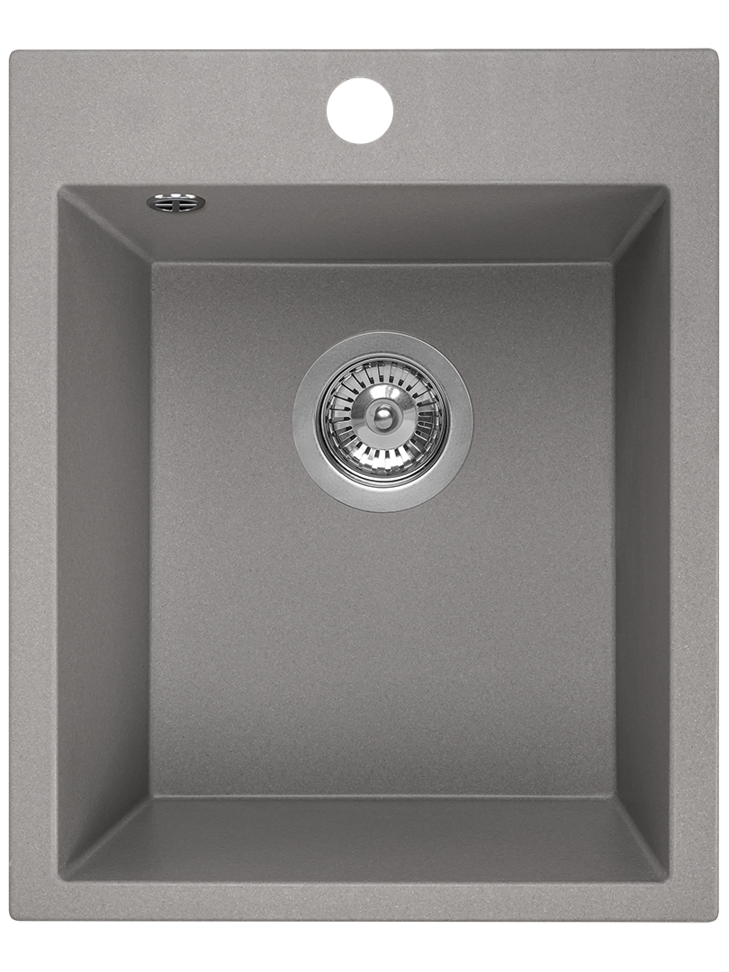 Laveo Chichi chiuvetă din granit 48x39 cm gri/grafit/onix SBH510T