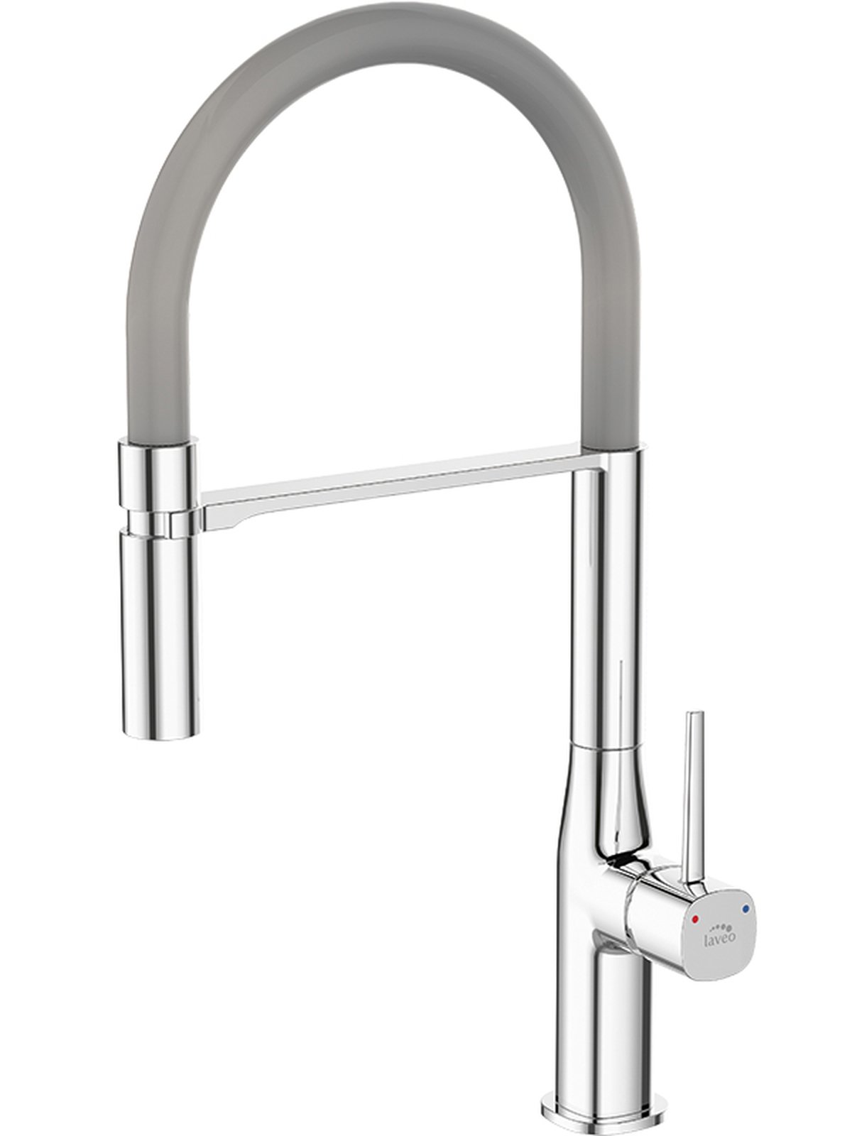 Laveo Pola baterie bucătărie pe picior crom-grafit/gri BAP978D