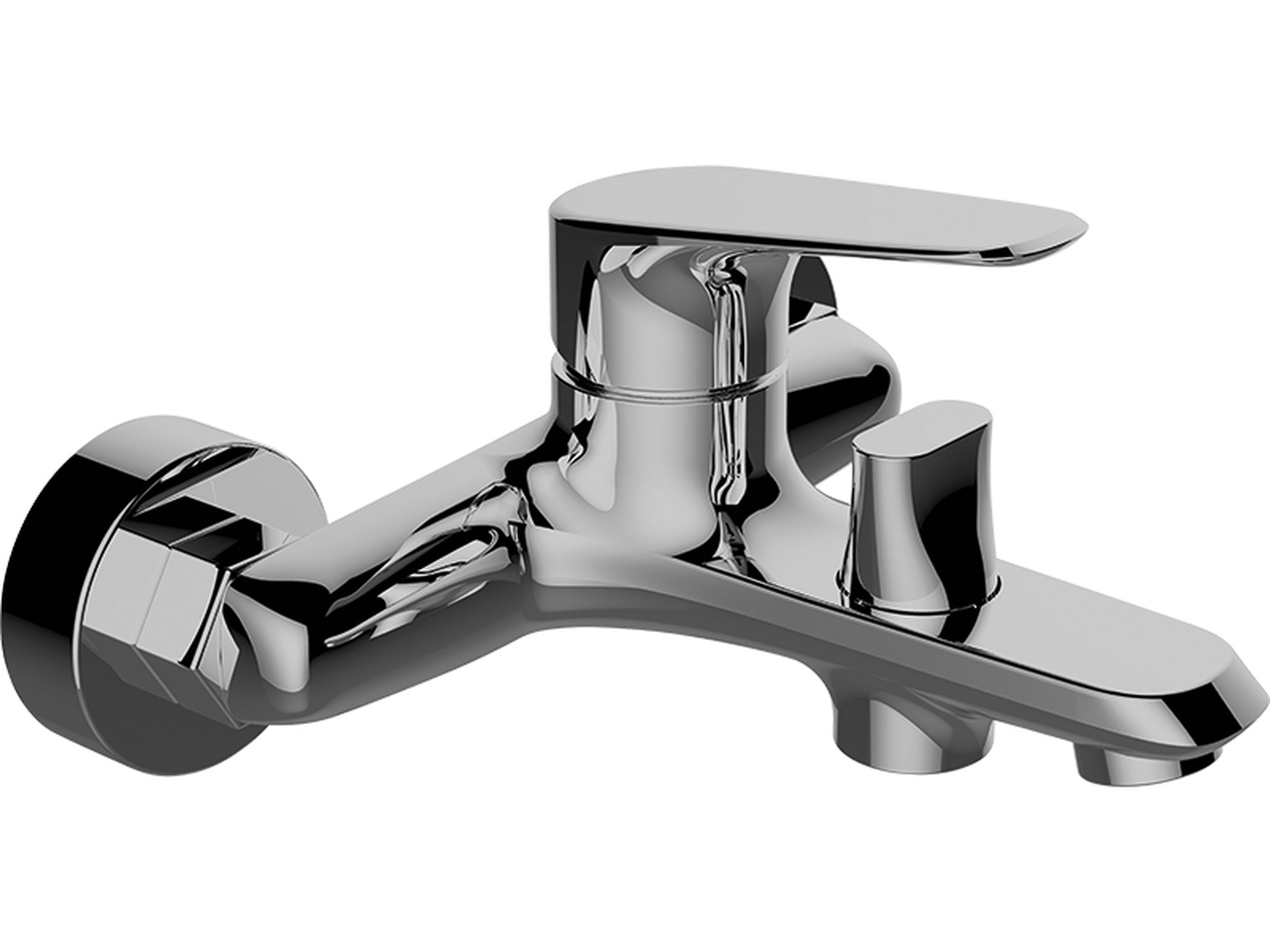 Laveo Rondo baterie cadă-duș perete crom BLX010D