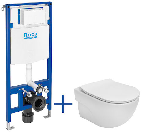 Roca Meridian set wc: cadru + vas + capac A893104530