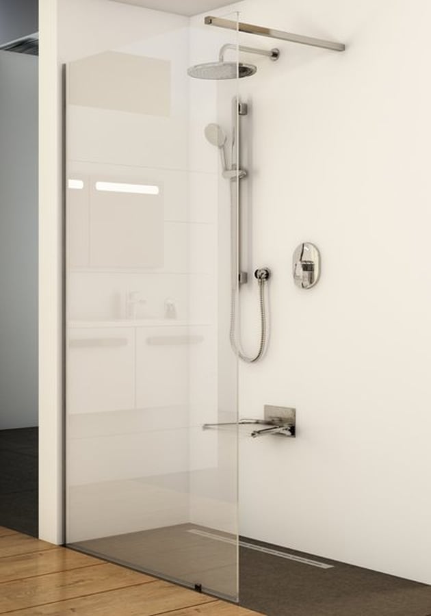 Ravak Walk-In Wall perete de duș 110 cm aluminiu luciu/sticla transparentă GW9WD0C00Z1