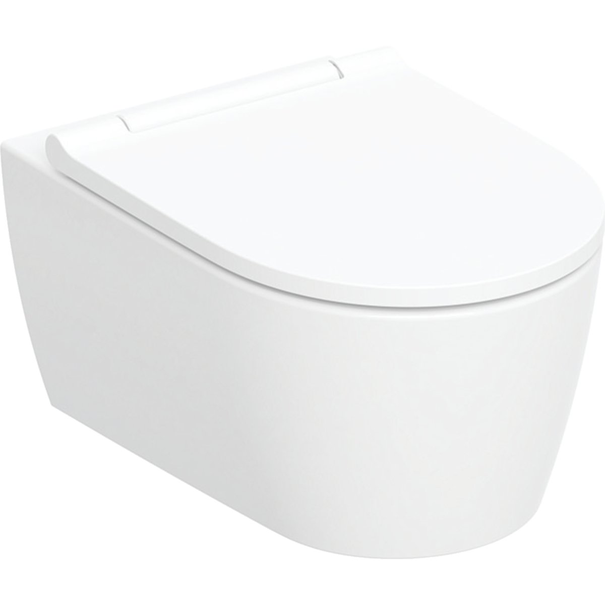 Geberit One vas wc cu capac soft-close agăţat fără margine cu spălare turbionară alb lucios 500.201.01.1