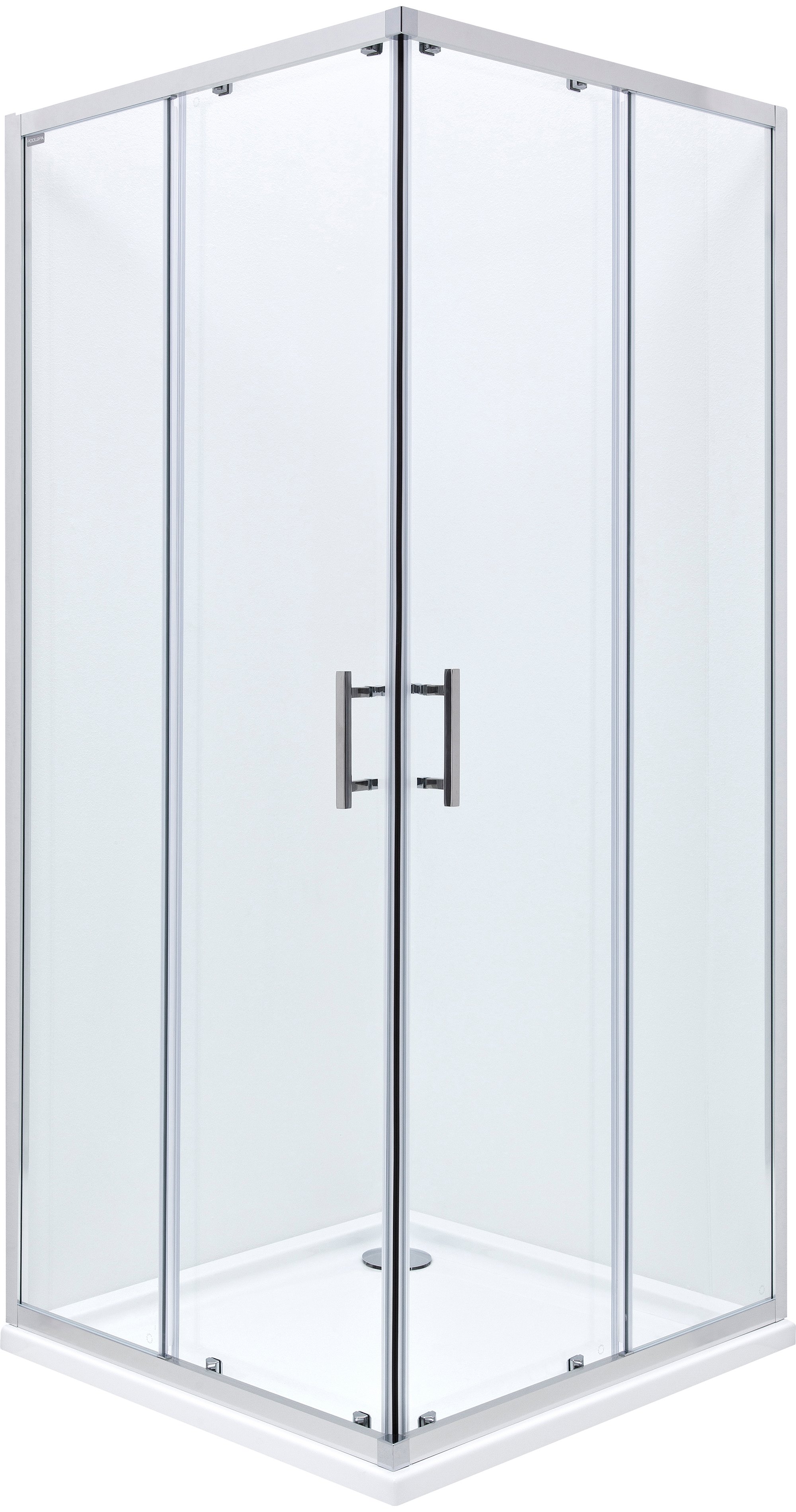 Roca Town-N Square cabină de duș 90x90 cm pătrat crom luciu/sticlă transparentă AMP2609012M