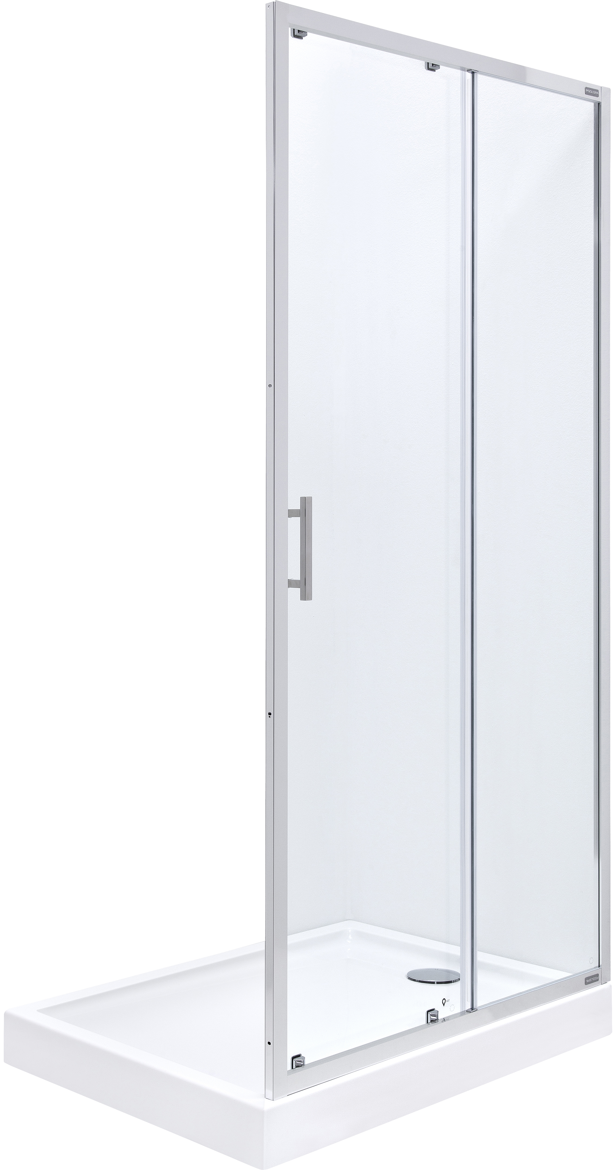 Roca Town-N uși de duș 130 cm culisantă crom luciu/sticlă transparentă AMP2813012M