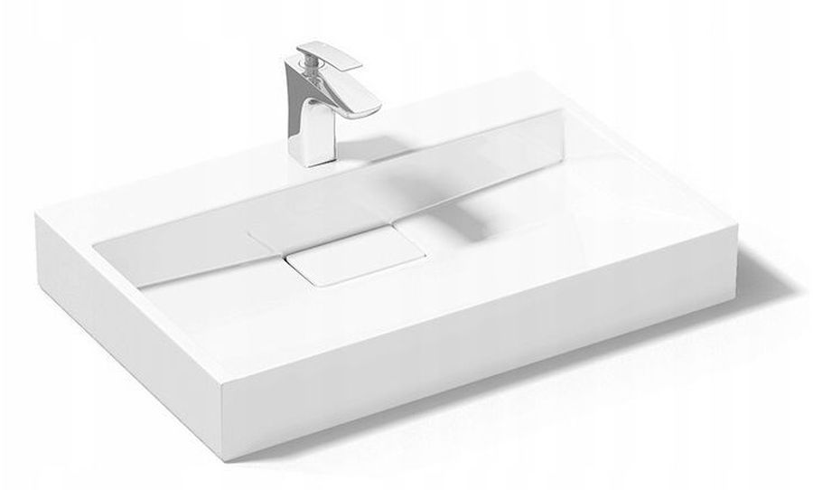 Rea Goya lavoar 60x37 cm dreptunghiular de blat alb REA-U8901