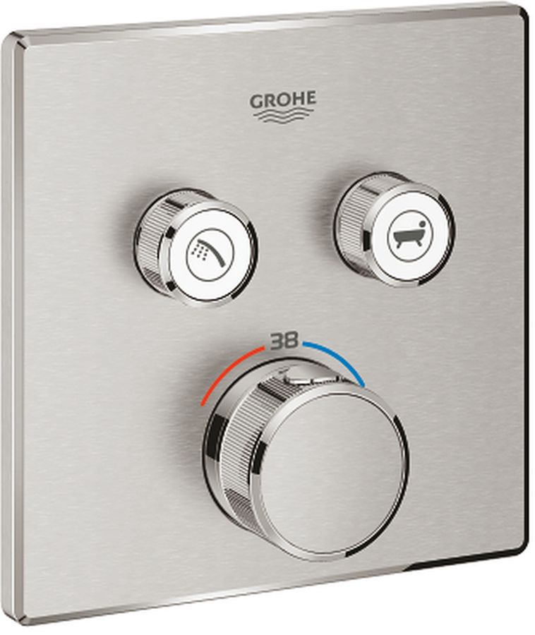 Grohe Grohtherm SmartControl baterie cadă-duș ascuns da SuperSteel 29124DC0