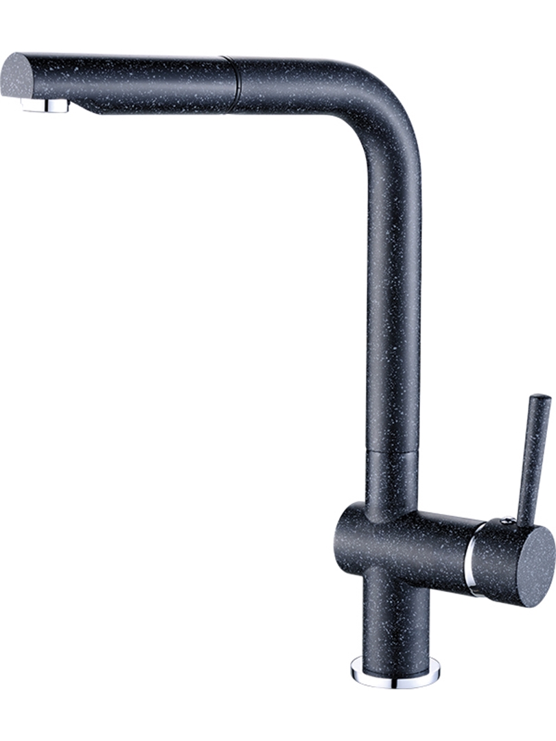 Laveo Luna baterie bucătărie pe picior negru BLZ769D