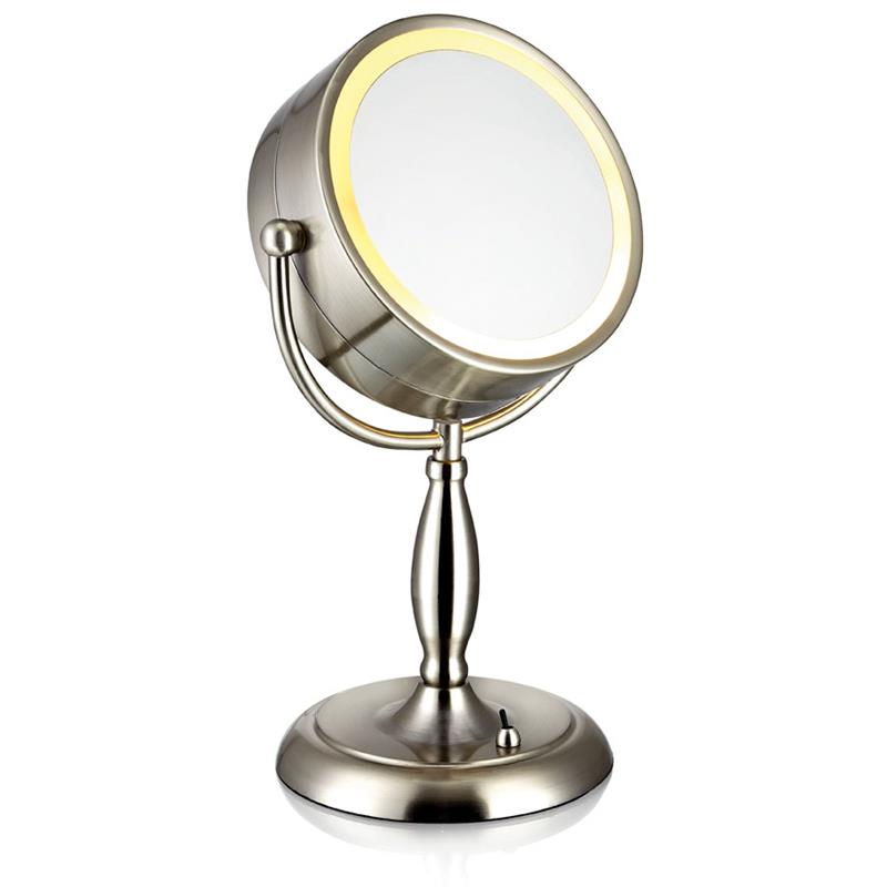 Markslöjd Face oglindă cosmetică 21.5x36 cm rotunde cu iluminare oțel 105237