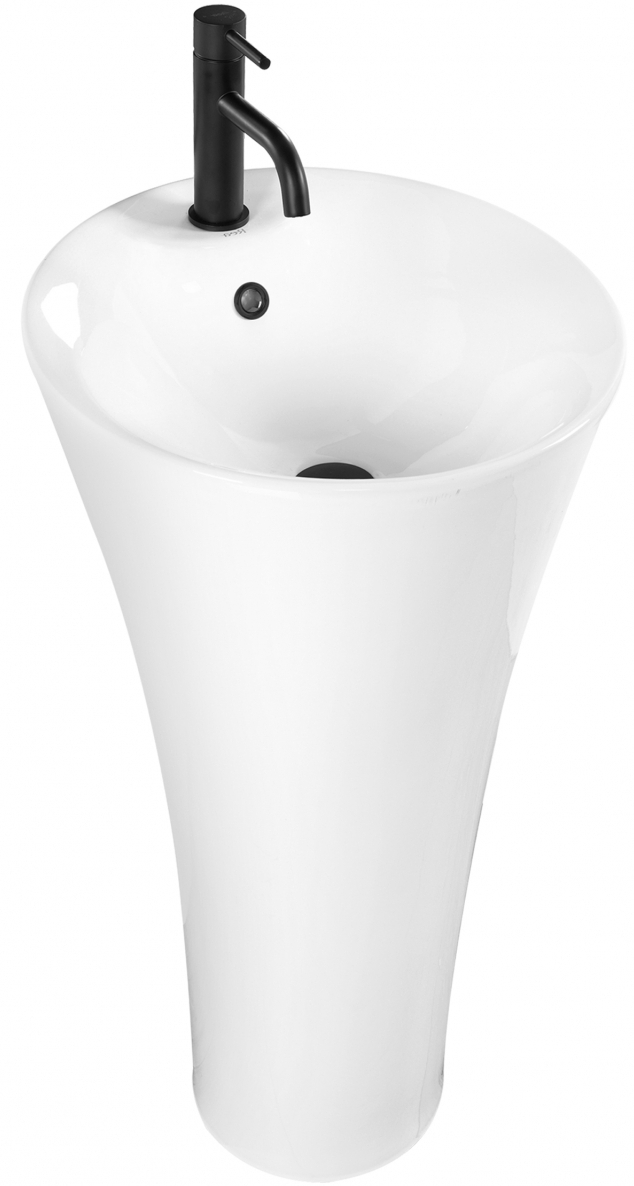 Rea Agnes lavoar 45.5x45.5 cm rotund stativ alb REA-U9906