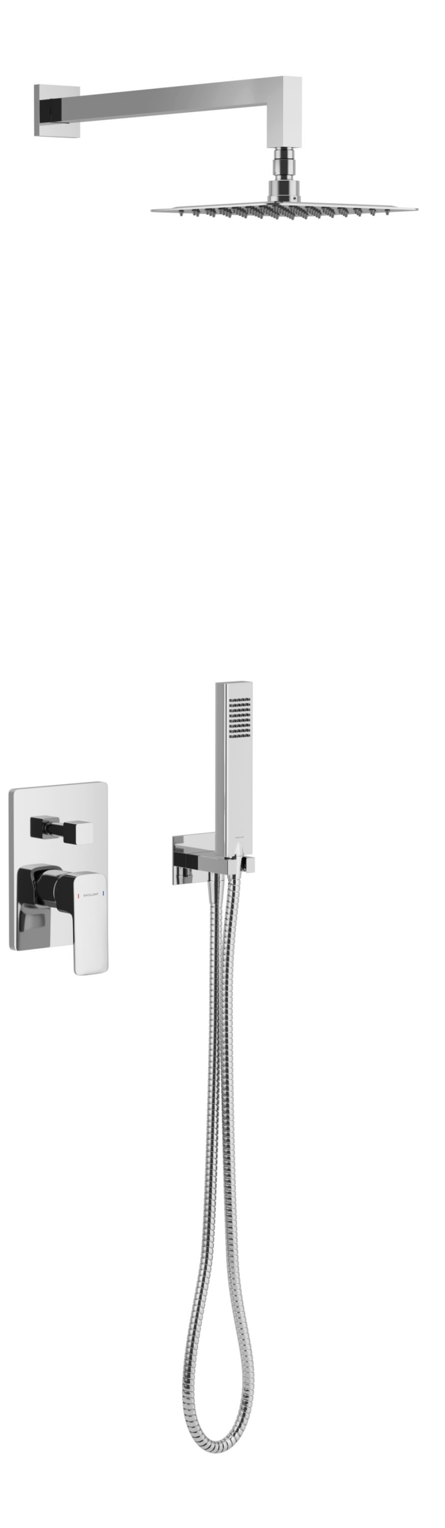 Excellent Keria set de duș ascuns crom AREX.SET.2045CR