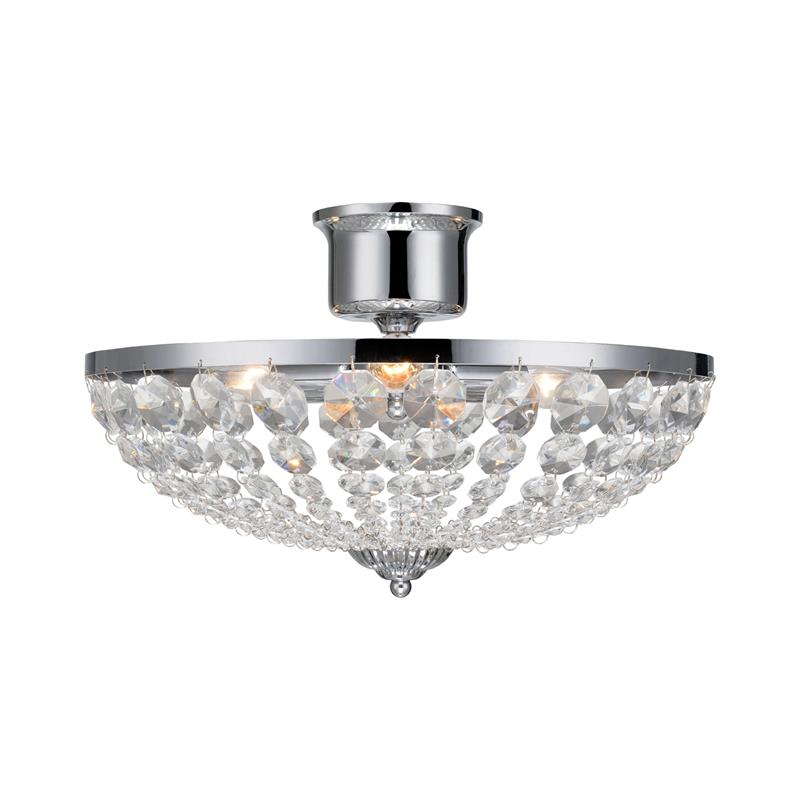 Markslöjd Gränsö lampă de tavan 3x40 W crom-transparent 105316