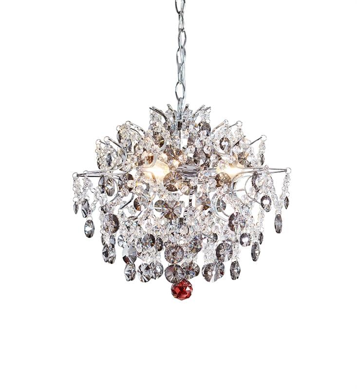 Markslöjd Hidden lampă suspendată 3x40 W crom-transparent-fumuriu 107416