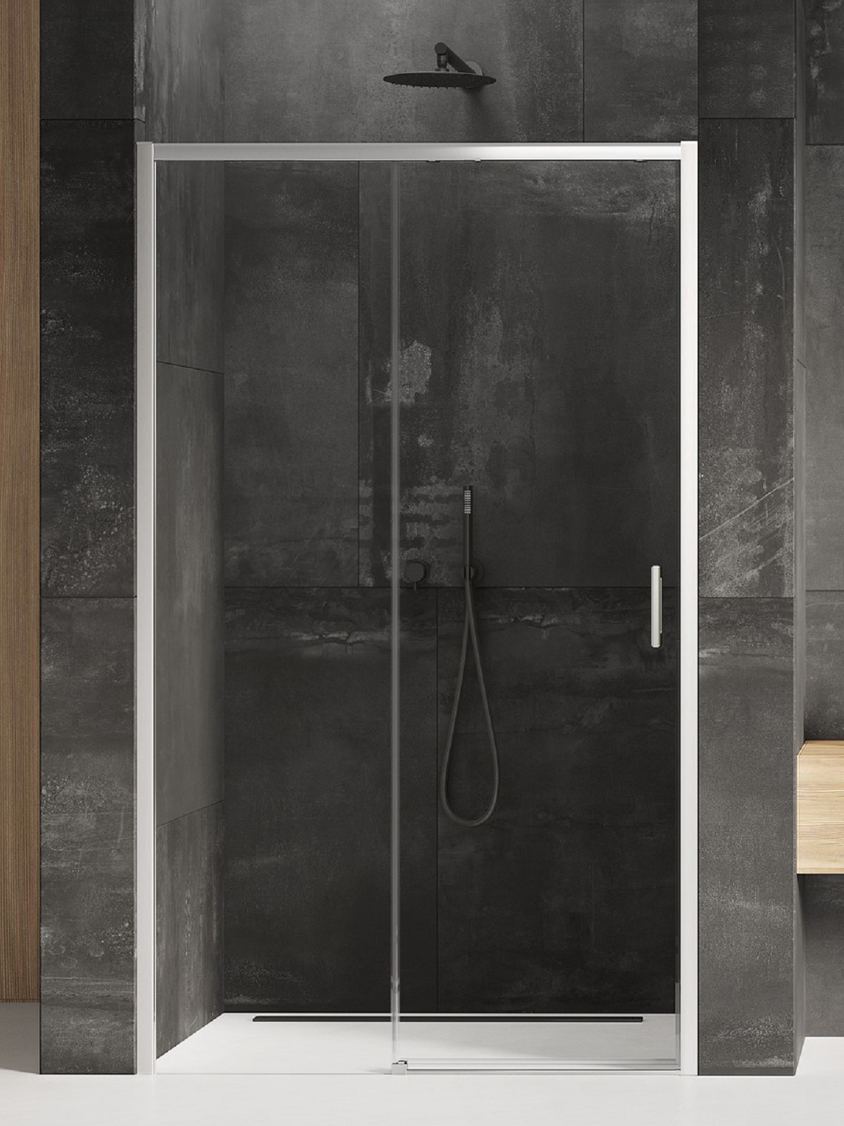 New Trendy Prime uși de duș 140 cm culisantă crom luciu/sticlă transparentă D-0306A