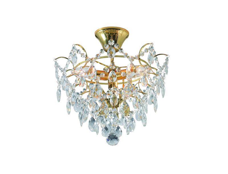 Markslöjd Rosendal lampă de tavan 3x40 W transparent-auriu 100538