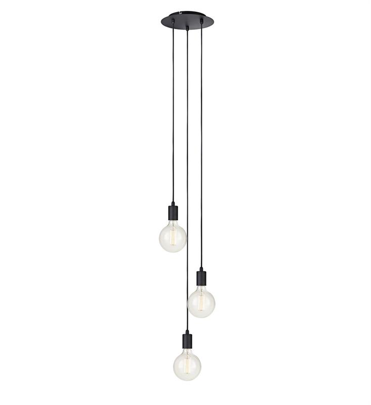 Markslöjd Sky lampă suspendată 3x60 W negru 106334