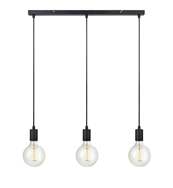 Markslöjd Sky lampă suspendată 3x60 W negru 106336