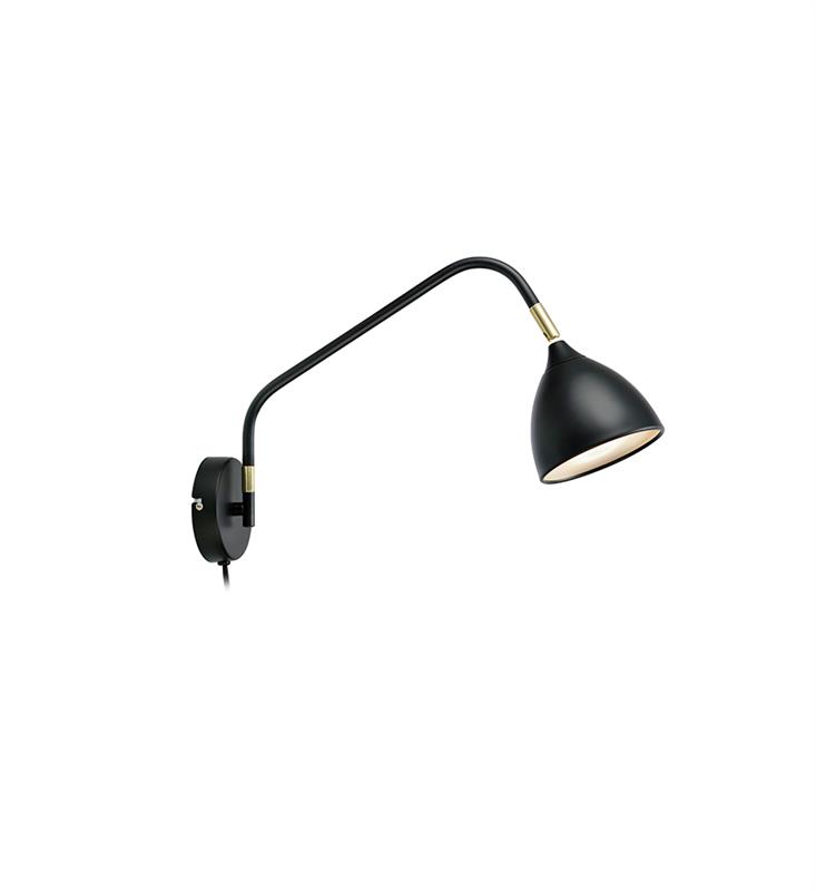 Markslöjd Valencia lampă de perete 1x6 W negru-auriu 106081