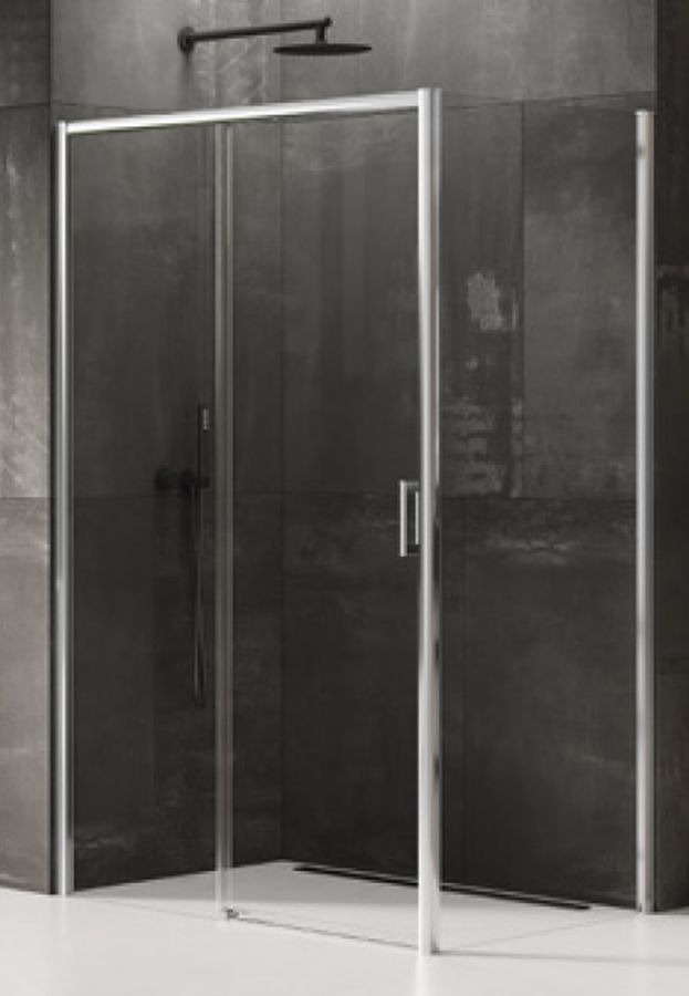 New Trendy Prime cabină de duș 130x100 cm dreptunghiular crom luciu/sticlă transparentă D-0304A/D-0125B