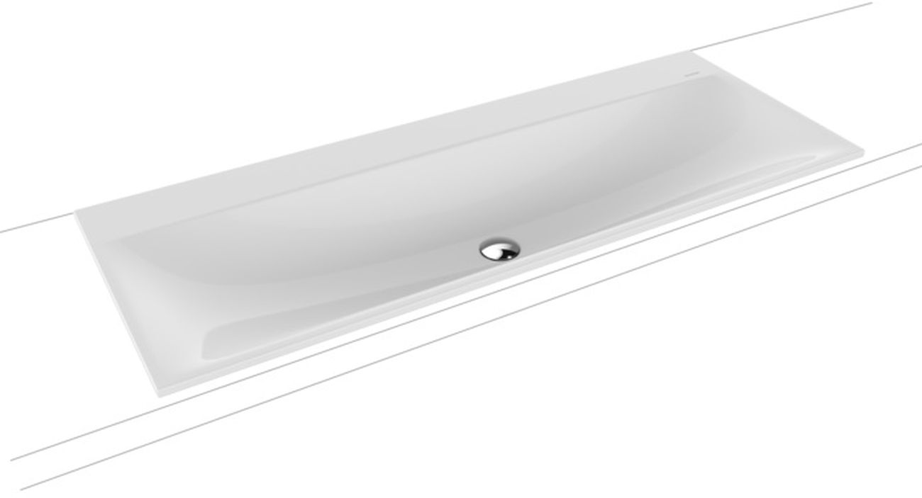 Kaldewei Silenio lavoar 120x46 cm dreptunghiular încastrat alb 907906313001