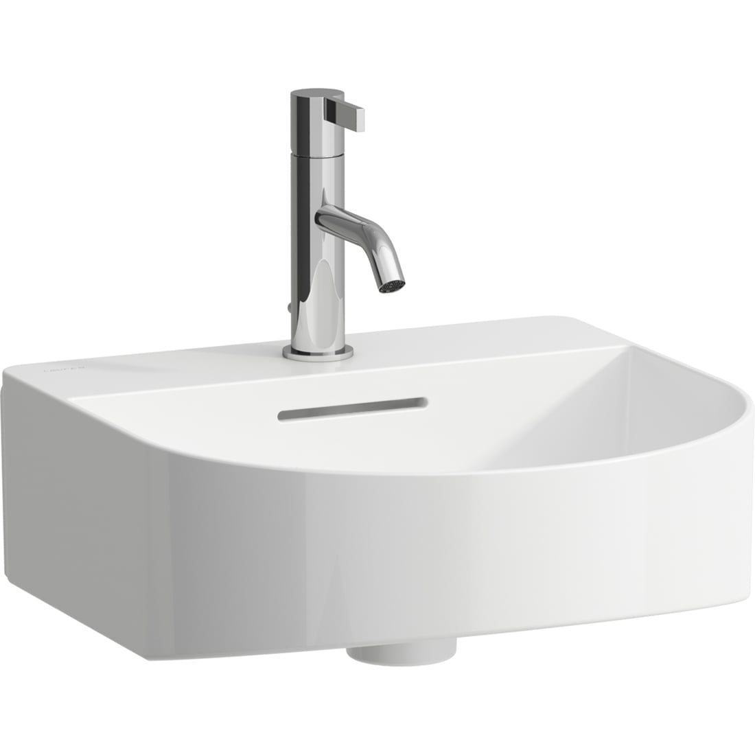 Laufen Sonar lavoar 42x41 cm semicircular clasică alb luciu H8153410001041