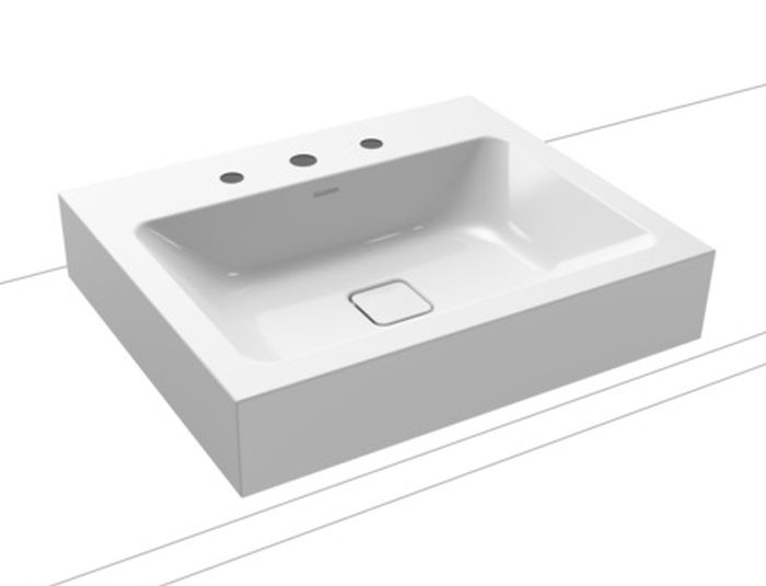 Kaldewei Cono lavoar 60x50 cm dreptunghiular de blat alb luciu 902106033001