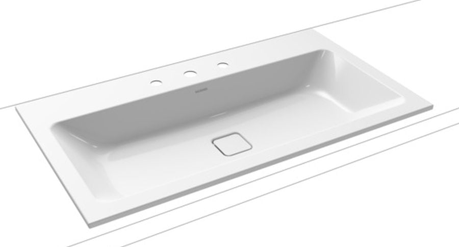 Kaldewei Cono lavoar 90x50 cm dreptunghiular încastrat alb 901706033001