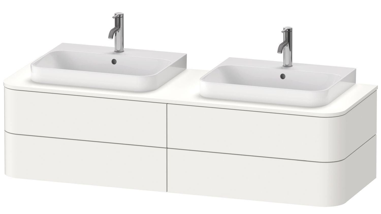 Duravit Happy D.2 dulap 160x55x40.8 cm sub chiuveta pe perete alb HP4974B3636