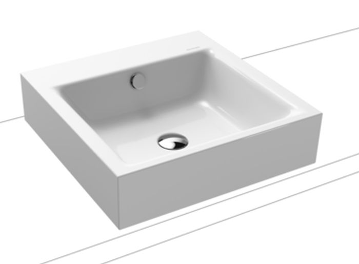 Kaldewei Puro lavoar 46x46 cm pătrat de blat alb 900606003001
