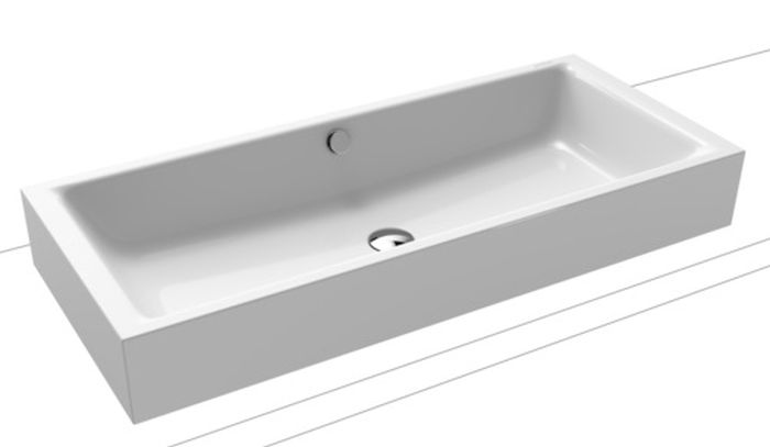 Kaldewei Puro lavoar 90x38 cm dreptunghiular de blat alb 909206003001