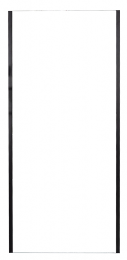 Rea Rapid perete de duș 80 cm negru mat/sticla transparentă REA-K6421