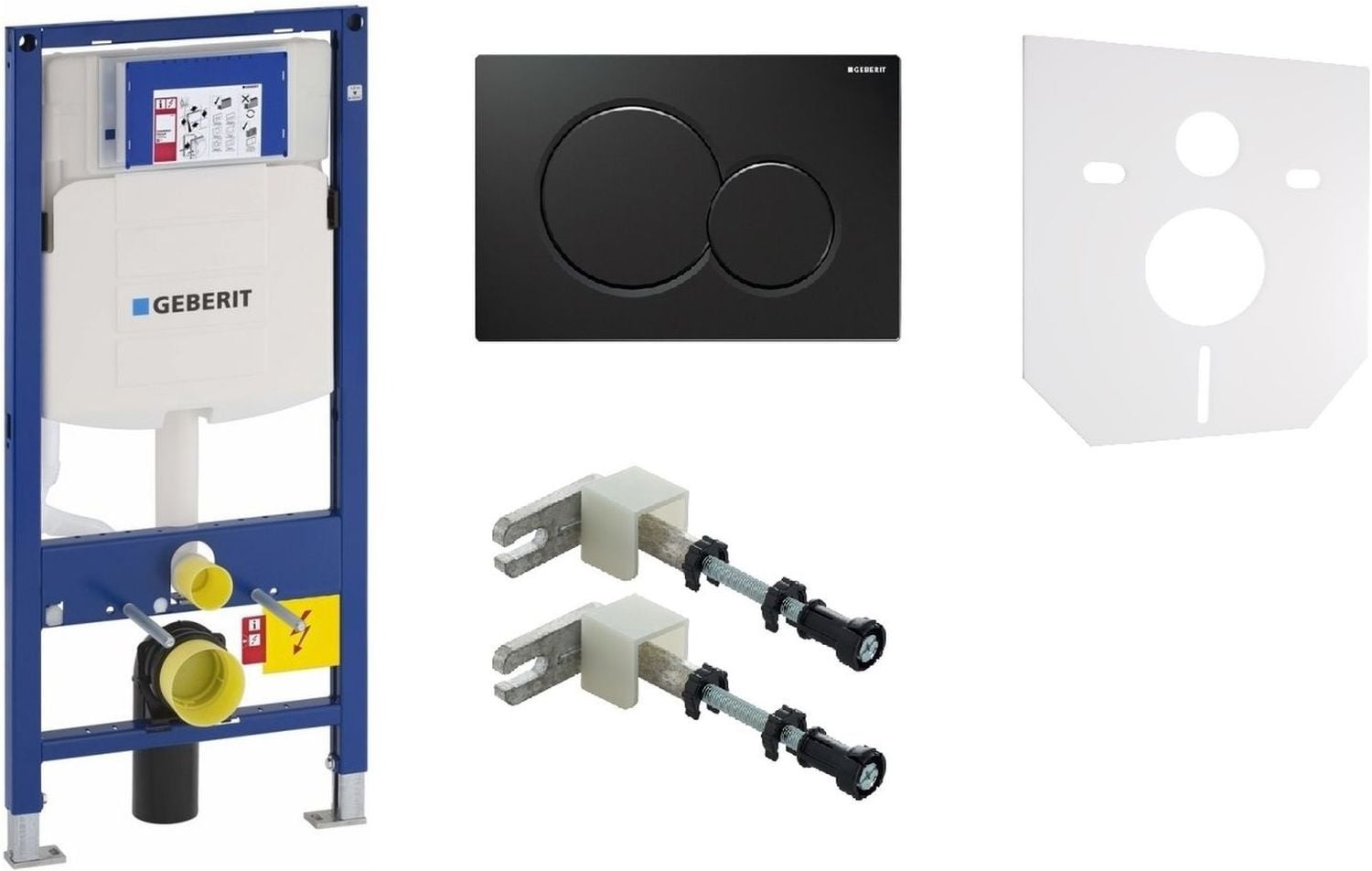 Set cadru încastrat Geberit Duofix 111.320.00.5, buton de spălare Geberit Sigma 115.770.DW.5, 111.815.00.1, 49301000
