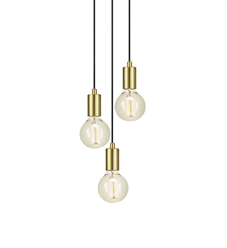 Markslöjd Sky lampă suspendată 3x60 W alamă 107107