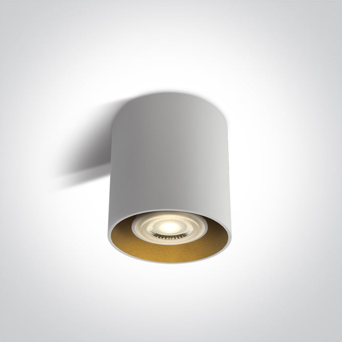 One Light Roda lampă de tavan 1x10 W alb-alamă 12105T/W