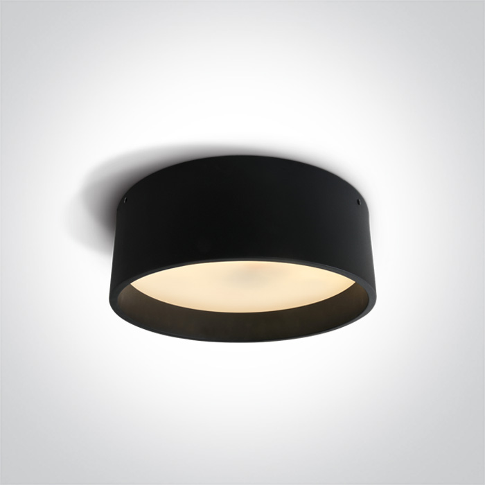 One Light Sinora plafon 1x40 W negru 67438/B/W