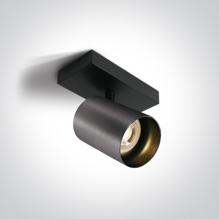 One Light Elatos lampă de tavan 1x10 W negru-gri 65105N/MG