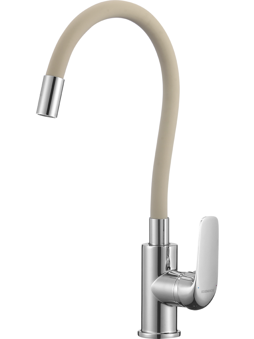 Kuchinox Elza baterie bucătărie pe picior crom-bej BKE461D